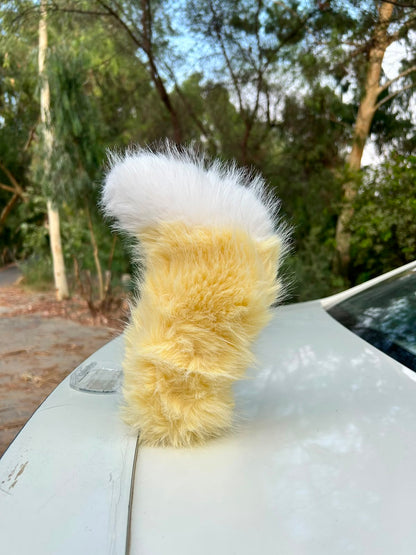 Tail Rush – Electric Wagging Fur Tail for Car & Bike | Voice & Remote Control