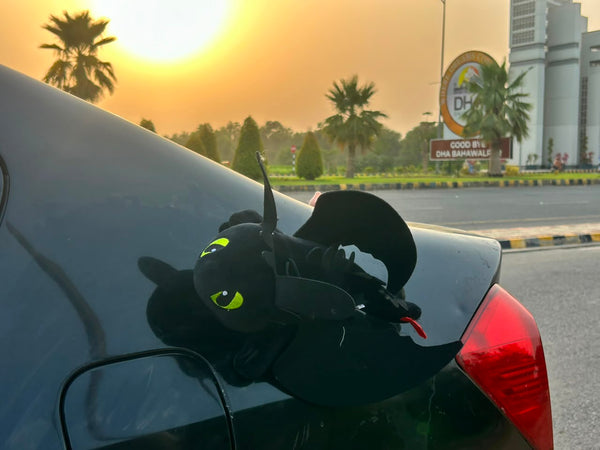 Flying Dragon Car Roof & Helmet Ornament – Movable Wings
