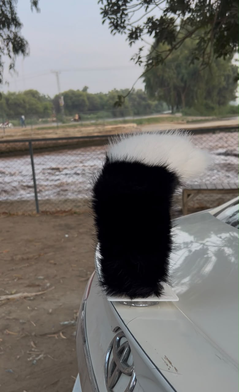 Tail Rush – Electric Wagging Fur Tail for Car & Bike | Voice & Remote Control