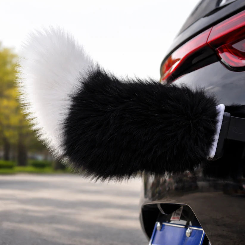 Tail Rush – Electric Wagging Fur Tail for Car & Bike | Voice & Remote Control