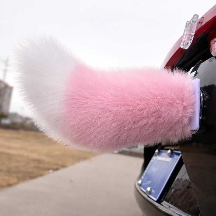 Tail Rush – Electric Wagging Fur Tail for Car & Bike | Voice & Remote Control